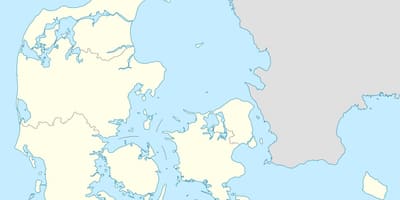 Карта на Дания вектор