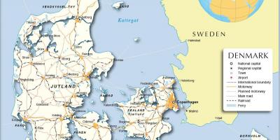 Карта На Дания
