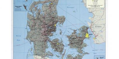 Международни летища Дания на картата